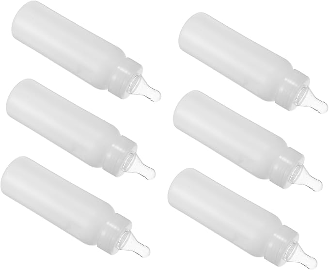 Levemolo Lamb Feeding Bottles Set of 6 250ml Milk Feeder for Puppies Pig Feeders Animal Feeding Bottles for Household Use
