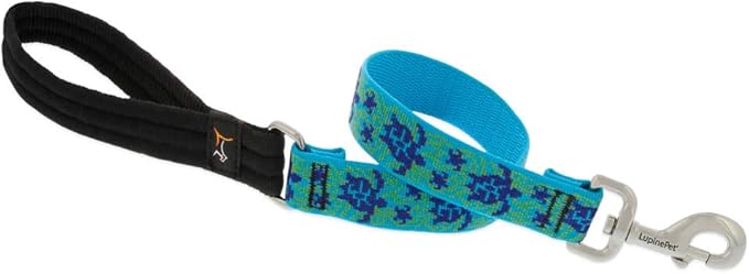 LupinePet Originals 1" Turtle Reef 2-Foot Traffic Lead/Leash for Medium and Larger Dogs
