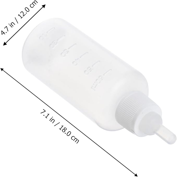POPETPOP 2sets Pet Nursing Bottle Milk Feeder Kit for Puppies Cats Pet Feeding Bottles Scale Material Portable for Outdoor