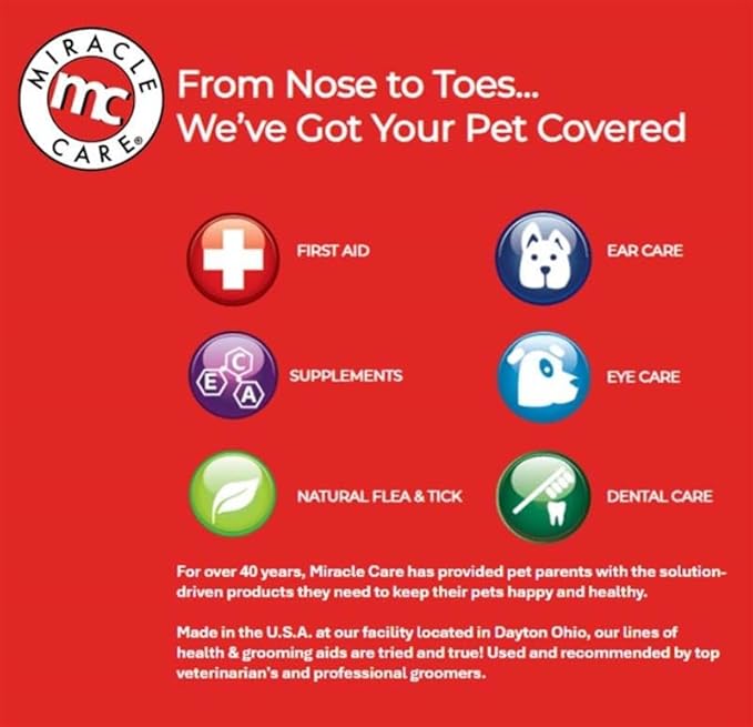 Miracle Care Kwik Stop Styptic Pads for Dogs, Cats and Birds, 90 Pre-Soaked Pads, Fast Acting Blood Stop with Pain Relieving Benzocaine