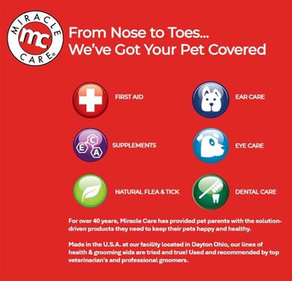 Miracle Care Kwik Stop Styptic Pads for Dogs, Cats and Birds, 90 Pre-Soaked Pads, Fast Acting Blood Stop with Pain Relieving Benzocaine