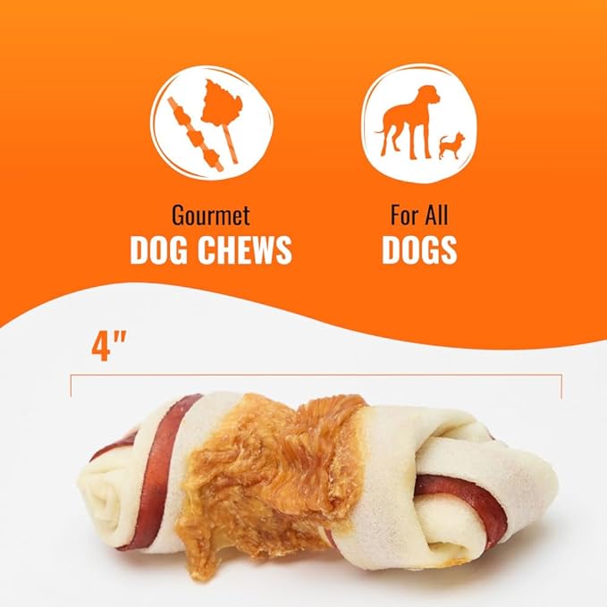 Good 'N' Fun Triple Flavor Chews, Rawhide Treats for Dogs