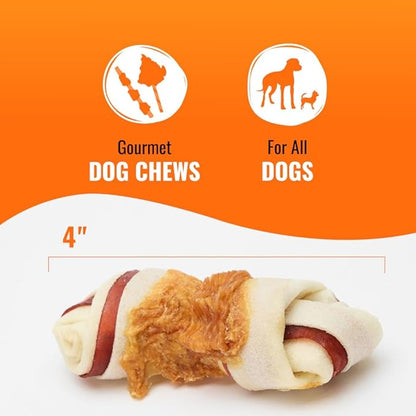 Good 'N' Fun Triple Flavor Chews, Rawhide Treats for Dogs