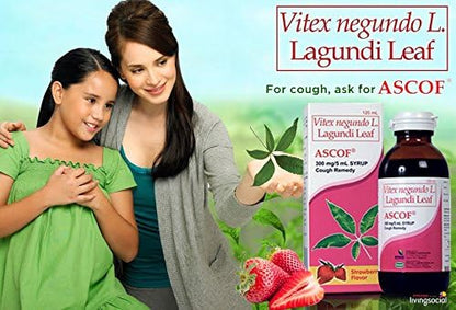 SIXNEA Ascof Lagundi Leaf Syrup Cough Remedy 120ml