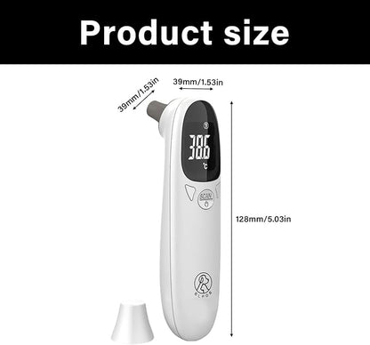 Pet Ear Thermometer for Dogs, Cats, and Livestock, Digital Ear Thermometers, Rechargeable, 1 Second Measurement, Noncontact, Veterinary Supplies