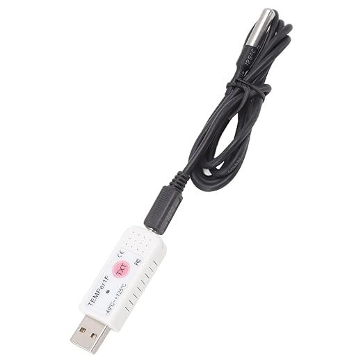 USB Temperature Humidity Meter PC Laptop USB Sensor Thermometer Temper Curve Display The Actual Time Temperature is Converted Right Into a Curve and Huge Variety of