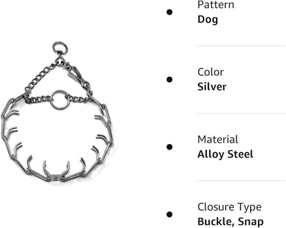 Herm Sprenger Dog Training Collar with Quick Release Buckle Ultra-Plus Chrome Plated Steel Training Collar Made in Germany 2.25mm x 16in Small