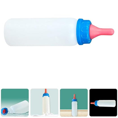 4pcs Pet Feeding Bottles Set Kitten Lamb Piglet Nursing Bottles Calf Milk Feeder for Animals