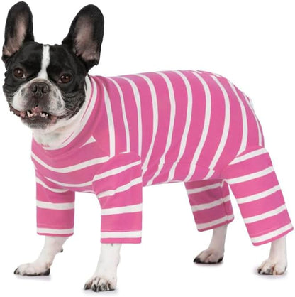 Dog Surgery Recovery Suit for Male/Female, Post Surgery Dog Shirt, After Surgery Dog Bodysuit, E-Collar & Cone Alternative Surgical Clothes, Anti-Licking Dog Snugly Onesie, Pink