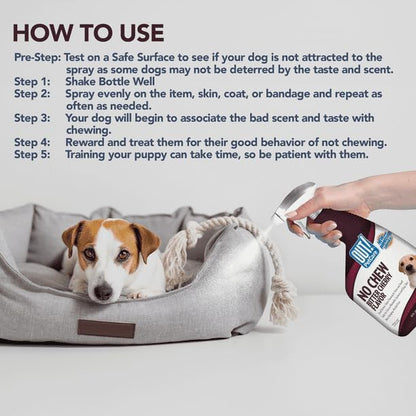 Petcare Bitter Cherry Dog Chew Deterrent, Discourages Licking and Chewing, 32 Ounces - 1 Pack, Can Be Used On Any Washable Surface, Indoor and Outdoor.