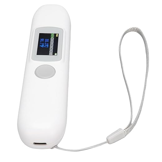 Microchip Scanner, ABS Pet Microchip Tag Reader with Color Screen, Temperature Monitoring & Realtime Data Sync for Dogs and Cats
