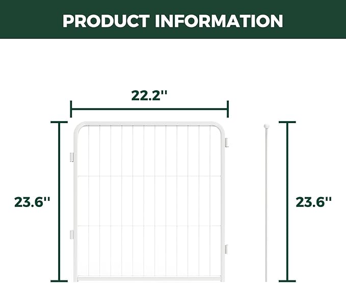 FXW AuraSpace Pro Acrylic & Wire Mesh Indoor Dog Playpen, 24" Height 2 Metal Panels Metal Dog Pen for Puppies & Small Dogs, White│Patented