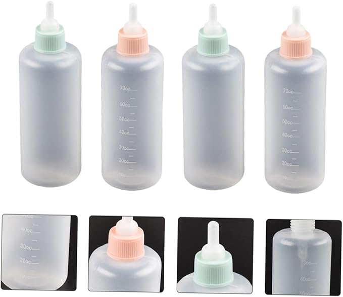 BESPORTBLE 12pcs Dog Products Pet Feeding Bottles Pacifier Silicone Breeding Bottles Milk Replacer for Puppies Safe and Easy to Use