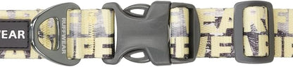 Ruffwear, Front Range Dog Collar, Adjustable Tubelok Webbing, Lightweight, Side Release Buckle, Aluminum V-Ring, Durable for Everyday Use, Mountains Logo, 11"-14"