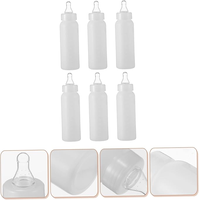 Levemolo Lamb Feeding Bottles Set of 6 250ml Milk Feeder for Puppies Pig Feeders Animal Feeding Bottles for Household Use