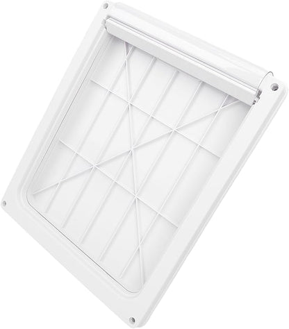 Focket Dog Door, High Strength Large Dog Door Weatherproof Pet with Transparent Flap for Stairs Doorways House (L)