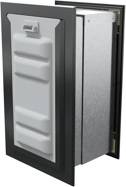 Endura Flap Pet Door for Walls in Black | Energy-Efficient Single Flap Design for Wall Installations | All-Weather Protection with All-Metal Telescoping Tunnel | Black, Small, Single Flap