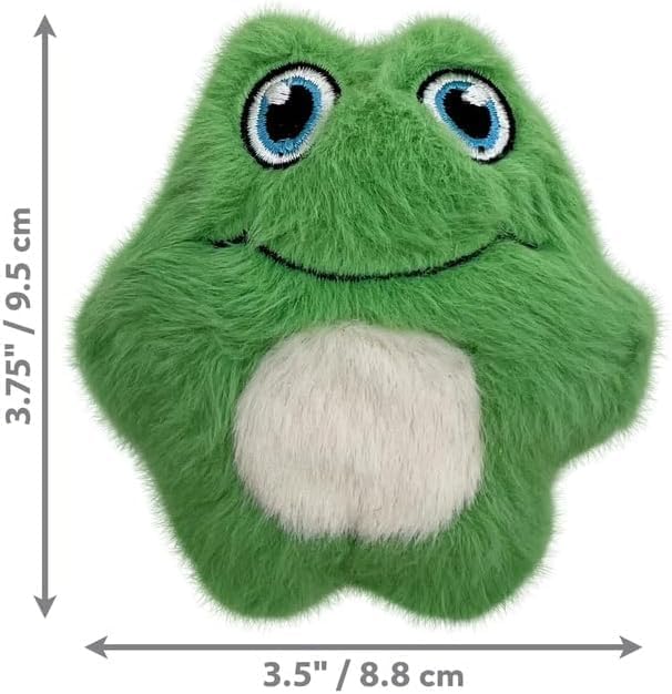KONG Snuzzles Kiddos Mini Extra Small Dog Toy - Soft Plush Squeaky Toy for Small Dogs & Puppies (Frog/Duck Combo)
