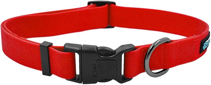 Max and Neo Waterproof NEO Collar - We Donate a Collar to a Dog Rescue for Every Collar Sold (Small, Red)