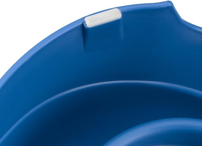 Ferplast Food or Water Dispenser for Dogs and Cats AZIMUT 1500 Pet Dispenser 1, 5 Liter Dry Food Feeder Water Feeder, Sturdy Plastic, Non-Slip Bottom, 16,5 x 25 x h 24,5 cm Blue