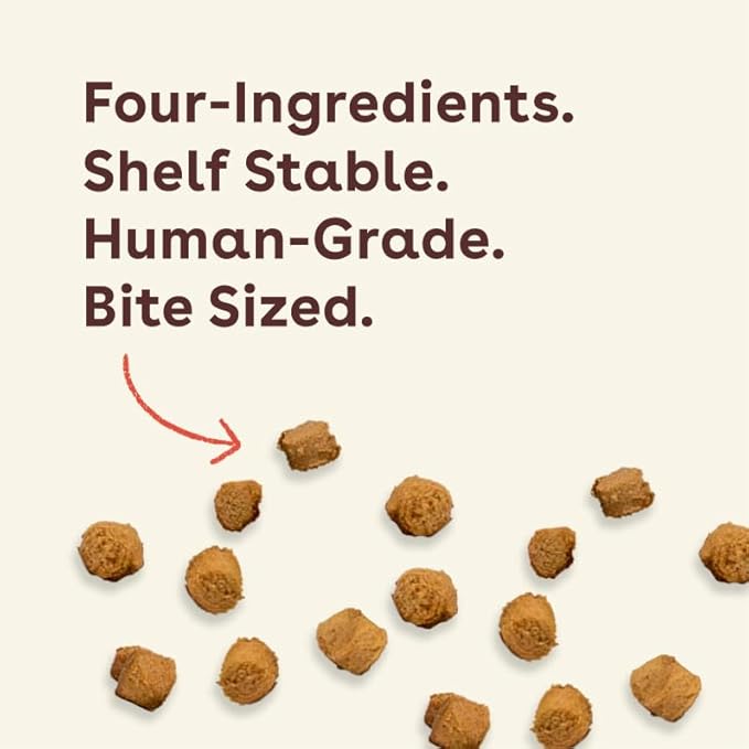 Pupford Training Treats for Dogs & Puppies, 500+ Four Ingredient Bites (Peanut Butter, 10 oz)