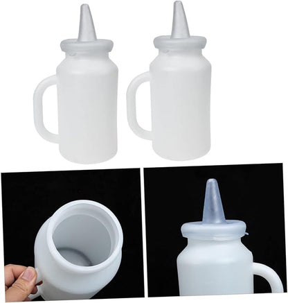 Happyyami 2pcs Calf Feeding Bottle Nursing Feeder for Newborn Livestock Portable and Easy Calves and