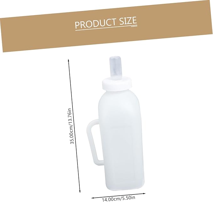 2pcs Calf Feeding Bottles Milk Container for Kittens Puppies and Animals Easy to Hold Lightweight Soft Design for Convenient Pet Nursing