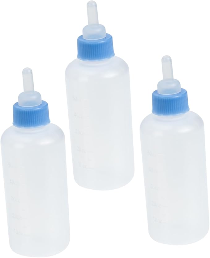 ibasenice 3Pcs Pet Feeding Bottles for Kittens and Puppies Lightweight Cat Milk Bottles with Scale for Precise Feeding Durable and Easy to Pet Nursing Supplies