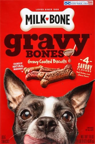 Milk- Bone Dog Treats, Gravy Bones, 1 Lb