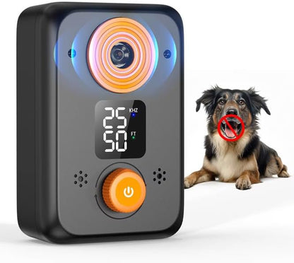 Anti Barking Device for Dogs – Ultrasonic Dog Bark Deterrent with 3 Modes, 50FT Effective Range, Rechargeable, Indoor Outdoor Anti Barking Device, Humane and Easy to Use