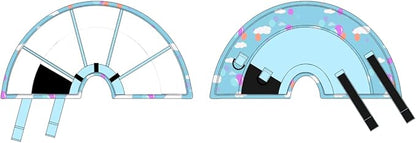 Comfortable Dog Cone - Soft Dog Cone Collar Adjustable Recovery Cone for Dogs to Stop Licking,Small Cone for Dogs,Cute Pet Head Neck Elizabethan Cone,Cone Alternative After Surgery,XS,Blue