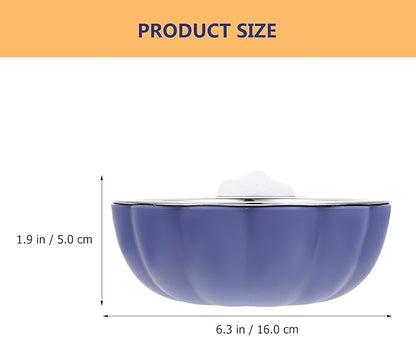INOOMP Hanging Stainless Steel Dog Feeding Bowl Large Blue Sturdy Pet Feeding Accessory for Puppies and Dogs Household Water and Food Dish
