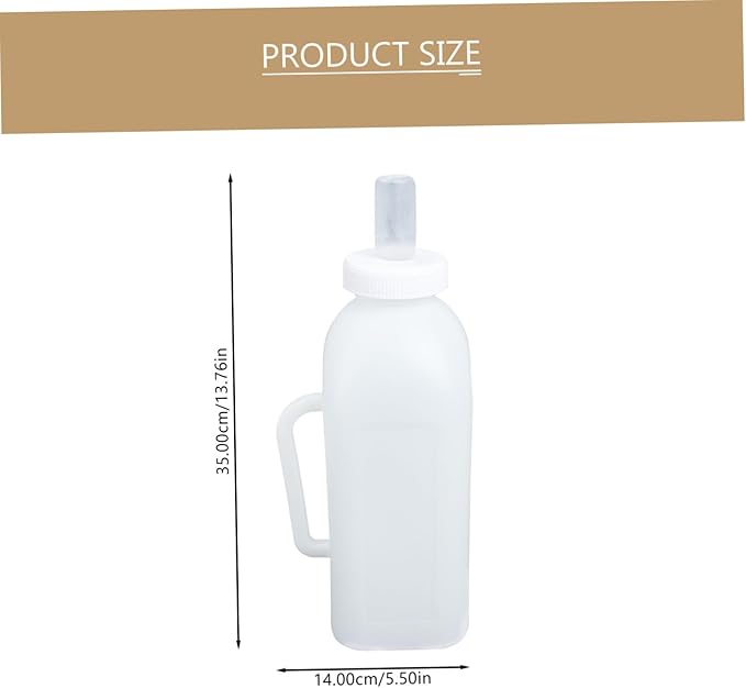Totority 2pcs Portable Calf Feeding Bottles for Pets Handle Calf Nursing Bottle Material Lactation Support