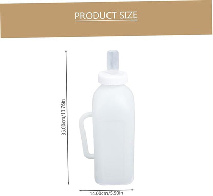 Totority 2pcs Portable Calf Feeding Bottles for Pets Handle Calf Nursing Bottle Material Lactation Support