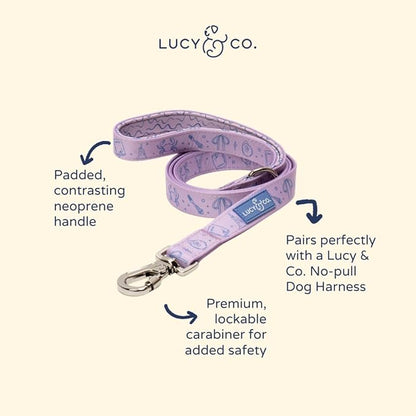 Lucy & Co. Magnificent Mermaid Pearl Dog Leash, Durable Matching Dog Lead with Heavy Duty Hardware, Large