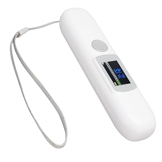 Microchip Scanner, ABS Pet Microchip Tag Reader with Color Screen, Temperature Monitoring & Realtime Data Sync for Dogs and Cats