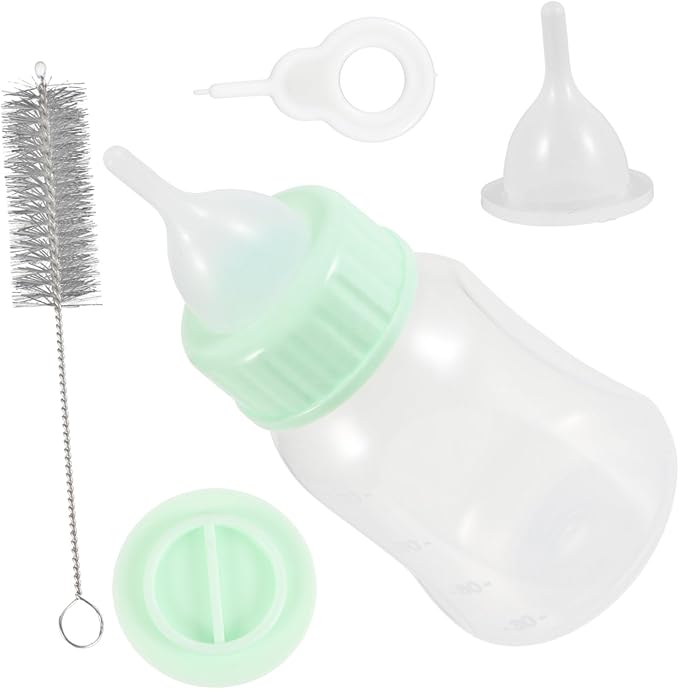 Reusable Small Pet Nursing Bottle Kit with Design Soft Nipple Ergonomic Grip for Kittens Puppies Hamsters and Small Animals Easy to Clean Feeder for Safe Milk Feeding