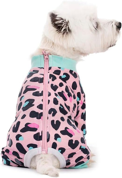 Dog Surgery Recovery Suit, Dog Onesie for Surgery Female Male Dogs, Dogs Pajamas Long Sleeve, Small Dogs Onesie, Abdominal Wound Bandages Surgical Suit, Cat Recovery Suit for Shedding Skin Disease