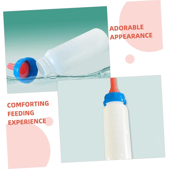 YARNOW 4pcs Piggy Bottles for Newborns Newborn Bottles Feeding Kits for Lamb Milk Pet Feeding for Kitten Bunny Milk Piglet