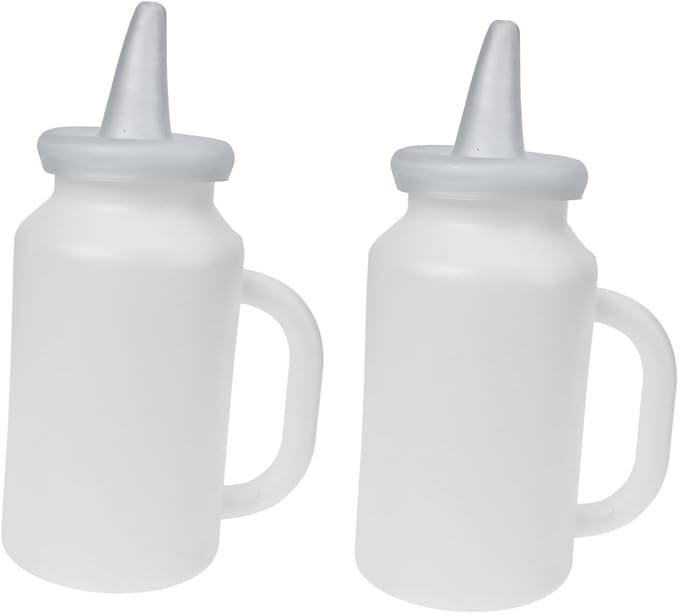 POPETPOP 2pcs Bottle Kitten Milk Feeder Puppy Milk Replacer Nipples for Pet Nursing Bottle