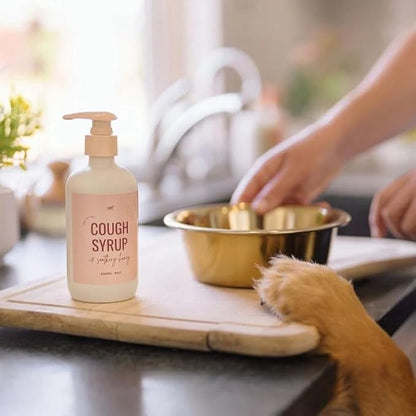 Lanana Creek Farms® Dog Cough Syrup with Honey, 240ml/7.7oz, Pump Dispenser | Cough, Throat Irritation, Respiratory Discomfort Relief | Easy to Administer | Vet Approved | Made in the USA