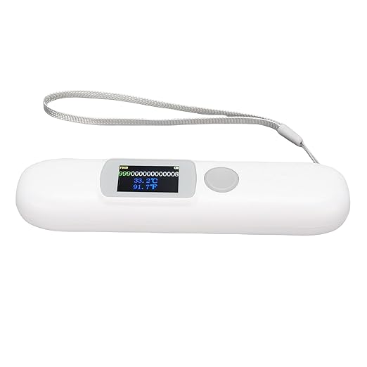 Microchip Scanner, ABS Pet Microchip Tag Reader with Color Screen, Temperature Monitoring & Realtime Data Sync for Dogs and Cats
