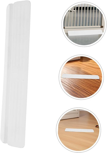 KOMBIUDA 2pcs Gate Support Feet for Height Transition - Floor Bridge for Doorway Ramp Easy Installation White Kick Accessory