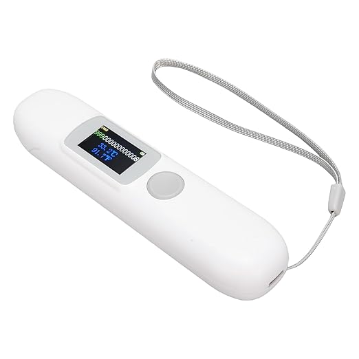 Microchip Scanner, ABS Pet Microchip Tag Reader with Color Screen, Temperature Monitoring & Realtime Data Sync for Dogs and Cats