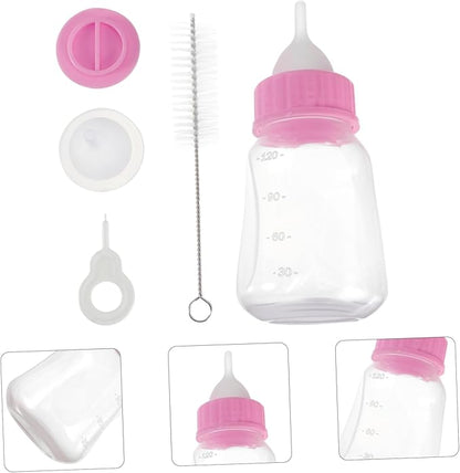 Kisangel 1set Cat and Dog Nursing Bottle Portable Bite-Resistant Pet Feeder Chic Design Lightweight Milk Feeder for Kittens and Puppies Feeding Kit for Small Pets