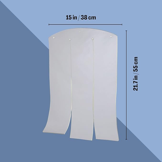 Trixie Natura Vinyl Dog Door Flap, Fits 14.75 x 21.5 in Dog House Opening, Replacement Doggie Door Flap, Clear Plastic