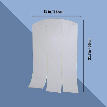 Trixie Natura Vinyl Dog Door Flap, Fits 14.75 x 21.5 in Dog House Opening, Replacement Doggie Door Flap, Clear Plastic