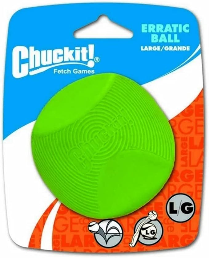 ChuckIt! Dog Erratic Ball (Large, 3-Inch, 1-Pack)