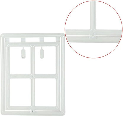 Pet Door, Sturdy Doggie Pet Door, Doggy Doggie Door, Screen Window Gate, Interior and Exterior Doors for Pet Lovers (XL Field Style)