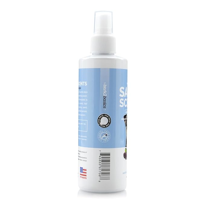 Bark2Basics Salon Scents Pet Grooming Cologne Spray - 8 oz, Natural Professional Groomer Perfume for Dogs and Cats, Long Lasting, Deodorizing, (Vanilla Black Raspberry)